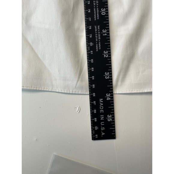 J. ING White Babydoll Mini Dress S Long Puff Sleeve Square Neck NWT Lined - Picture 13 of 13